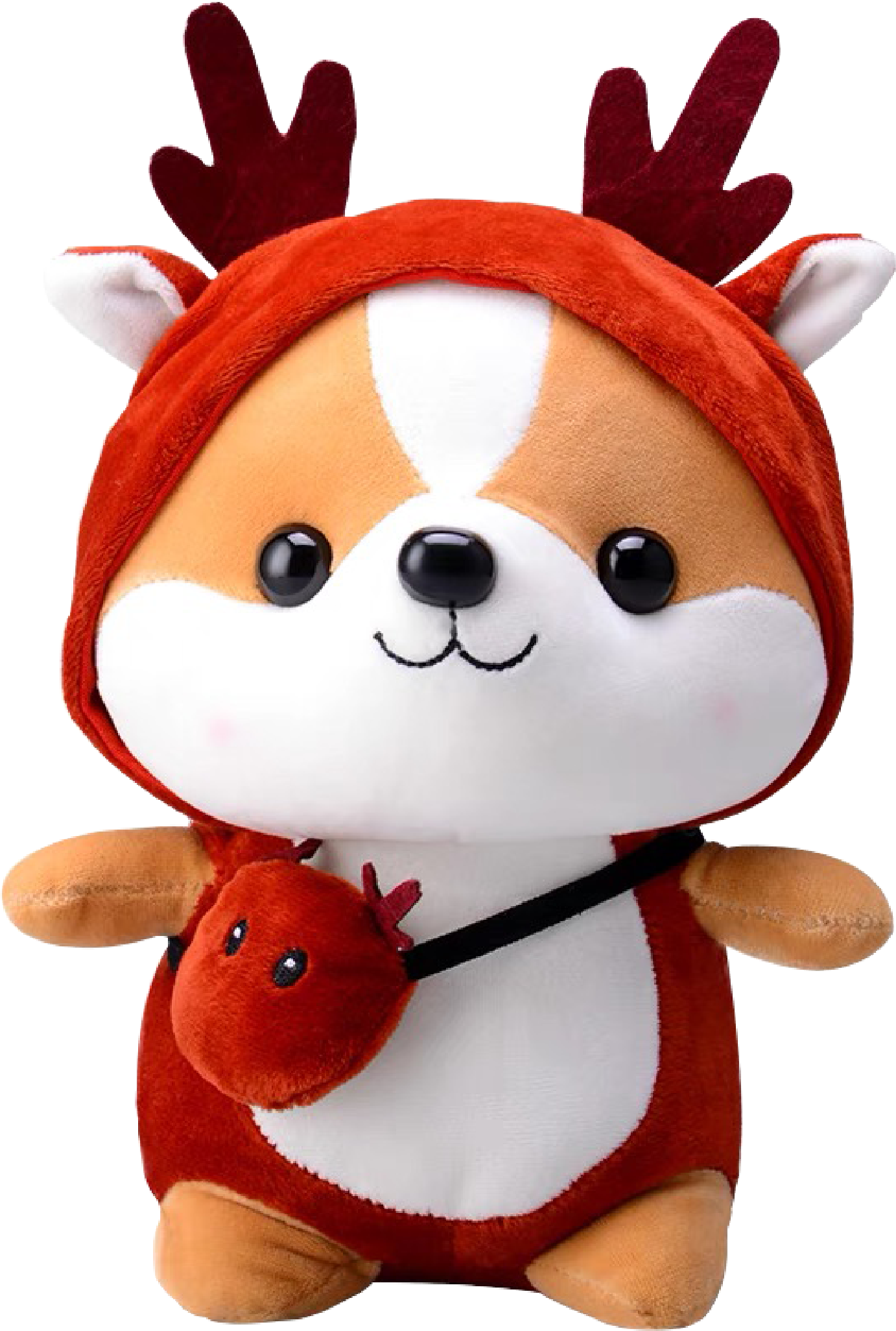 SHIBA DOLL WITH DEER COSTUME