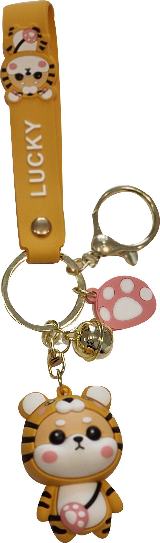 SHIBA KEYCHAIN WITH TIGER COSTUME