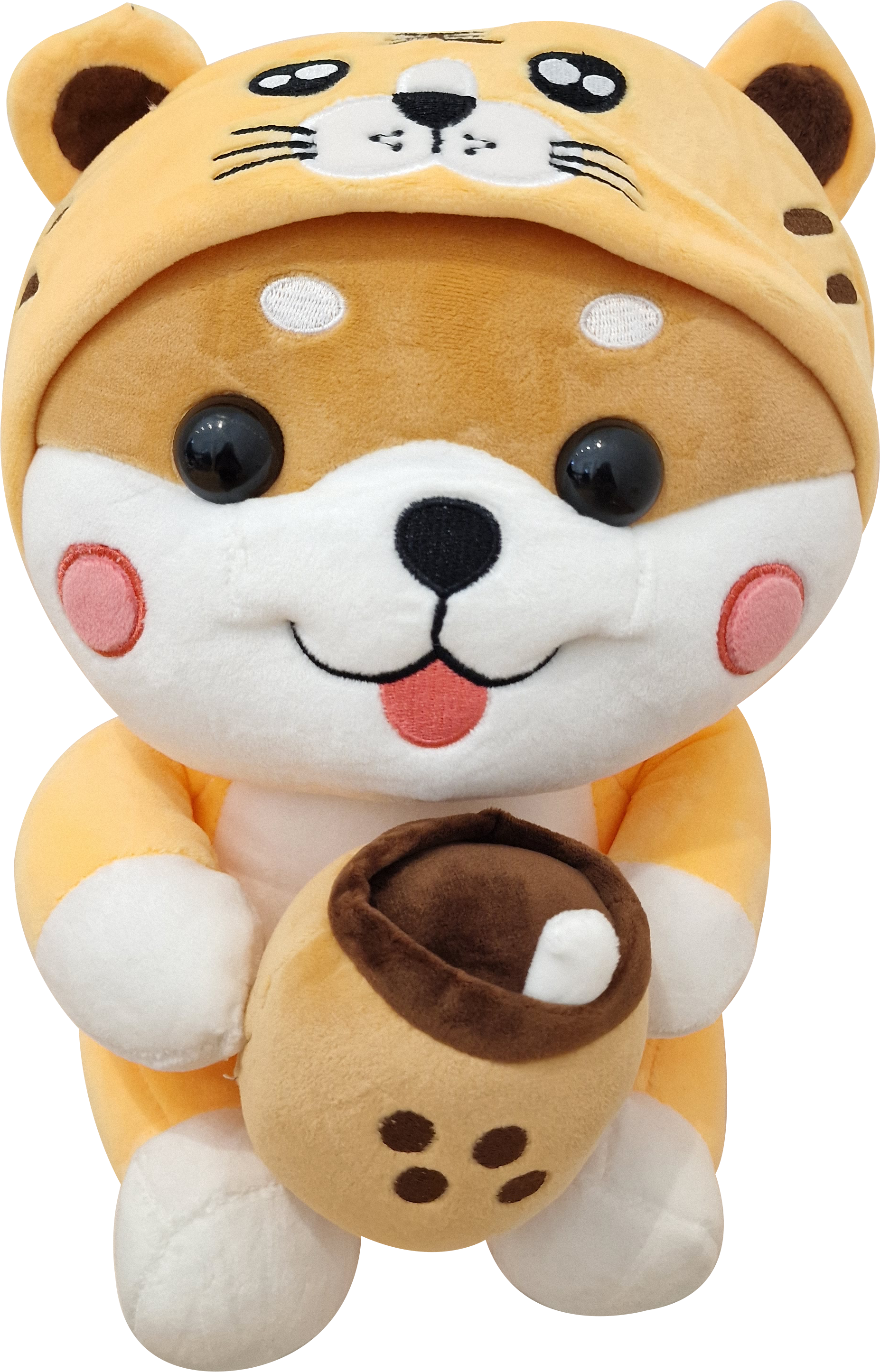 SHIBA DOLL WITH TIGER COSTUME AND BOBA